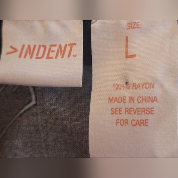 INDENT Black Floral Casual Button Down Shirt - Picture 3 of 3